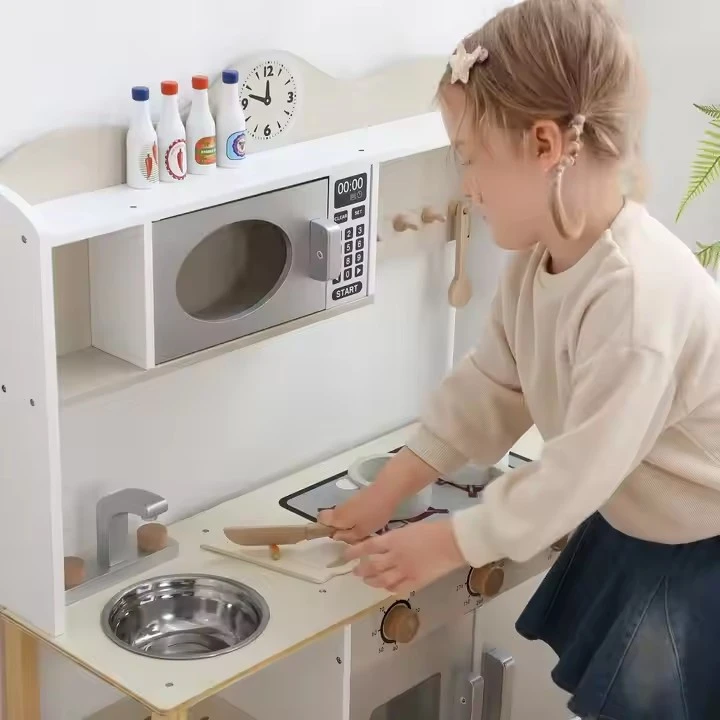 Large Wooden Kitchen For Kids
